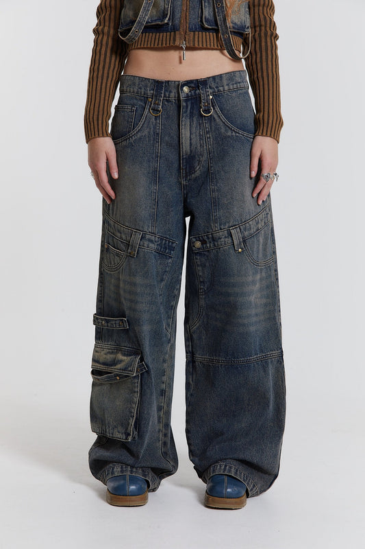 Zenith – Colossus – Baggy-Jeans mit Doppelnaht