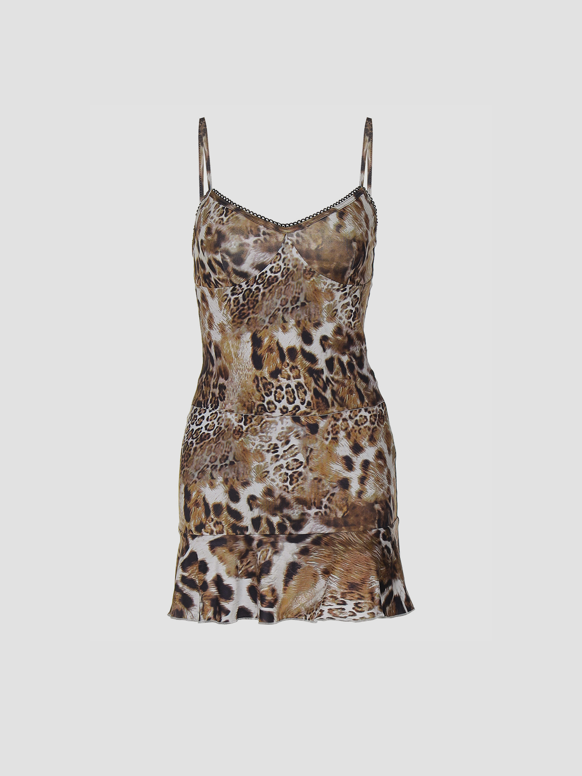 Leopardenkleid und Rock